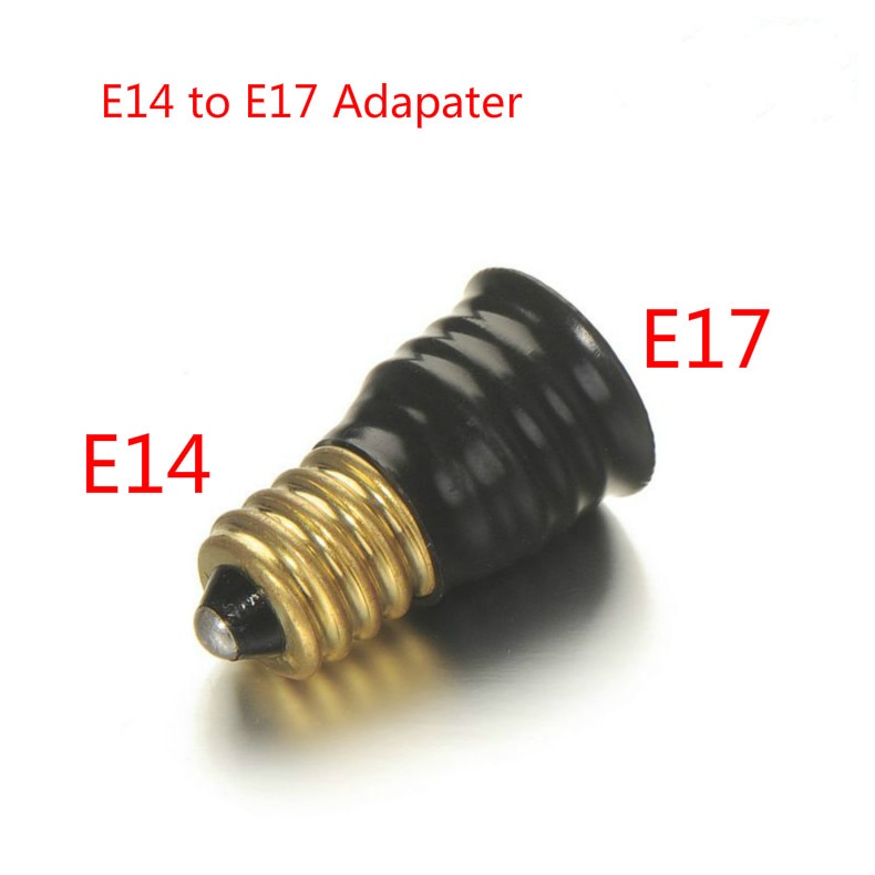 2pcs E14 to E17 LED Light Bulb Light Socket Extend EU Chandelier Lamp Holder Adapter Converter Base Change