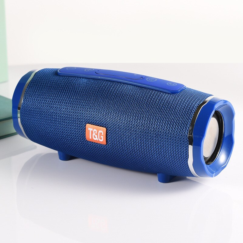 20W Portatile Senza Fili di Bluetooth Altoparlante Impermeabile di Sostegno Speaker Radio FM Carta di TF Cinghia Esterna Della Cinghia con Subwoofer Altoparlante Colonna: TG145Blue