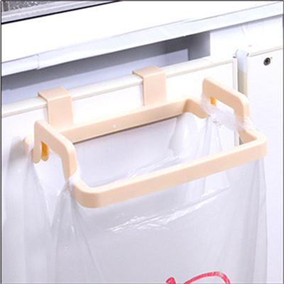 Køkkenarrangør køkkenudstyr håndklædestativ hængende holder hængelig affaldsposeholder håndklædeopbevaringsholder køkkenudstyr: Beige
