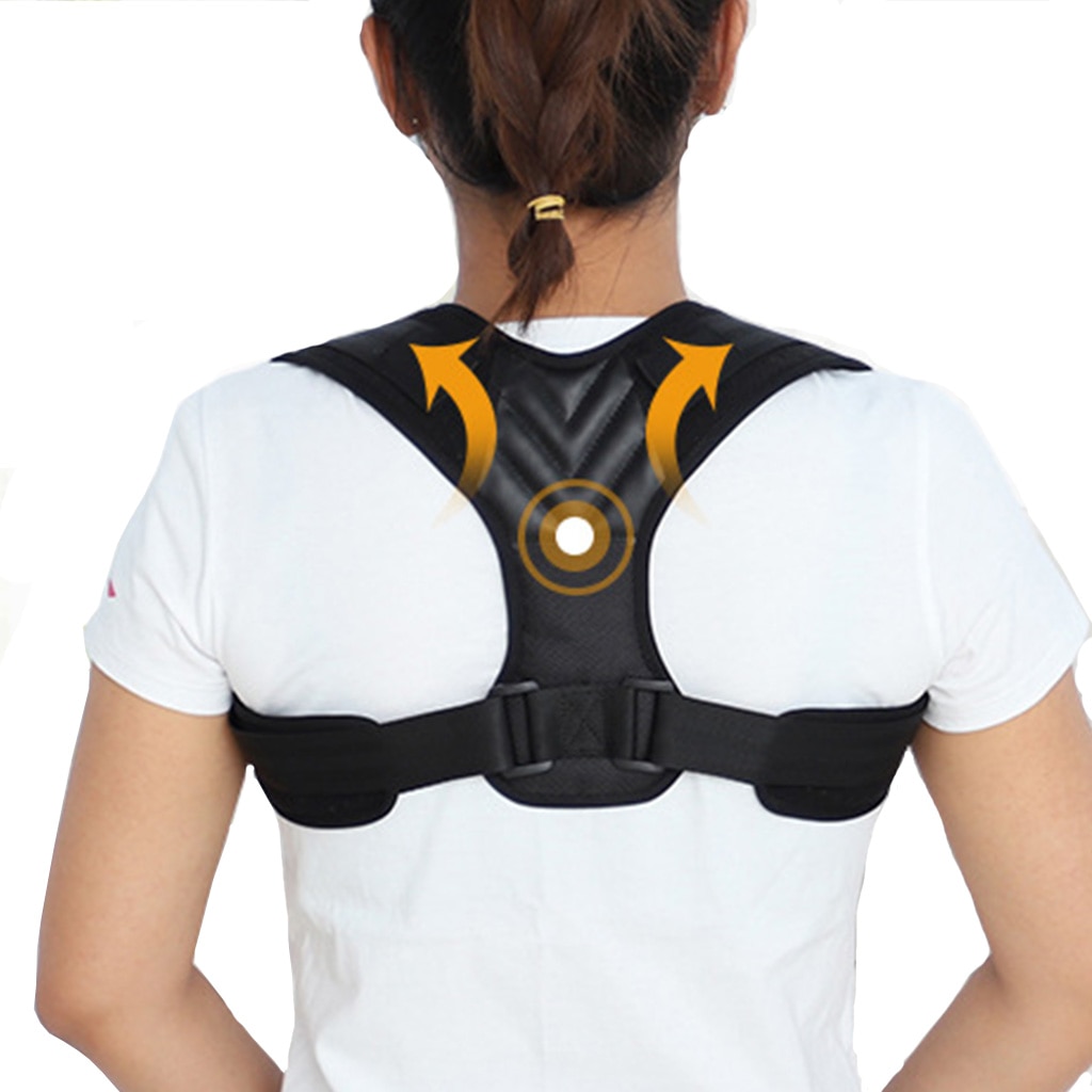 Justerbar stillingskorrektor rygbøjle støtte bæltebånd skulder lændestøtte bøjle rem smertelindring corretor de postura