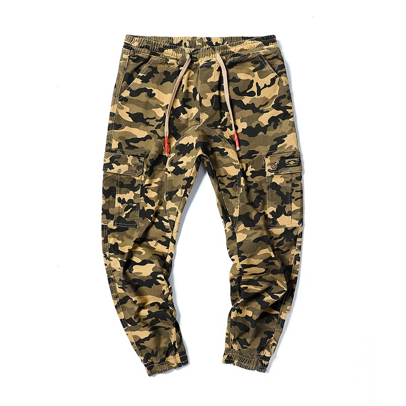 Plus size mænd sidelommer cargo harem bukser hip hop afslappet mandlige tatical joggerbukser afslappede streetwear bukser