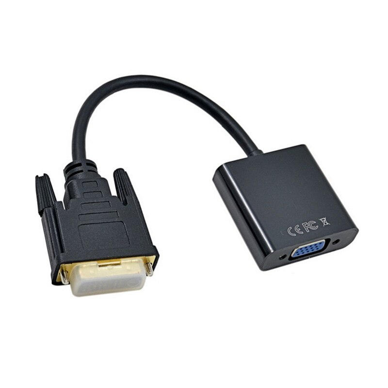 DVI to VGA adapter cable 24+1 dvi to VGA adapter cable 1080P HD with chip