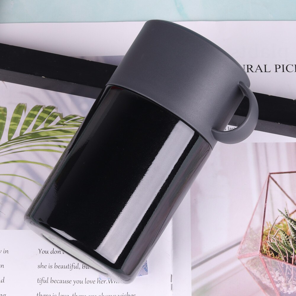 550ML Double Stainless Steel Thermos Food Soup Containers Large Capacity Vacuum Flasks Portable Lunch Bento Box: HA136-Black