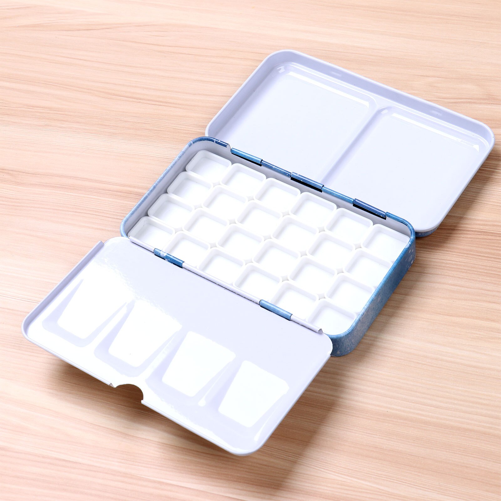 Mini Tin Box Airtight Leak Proof Palette Travel Painting Storage Tins Paint Tray Box for Watercolor Oil Gouache Acrylic Paints