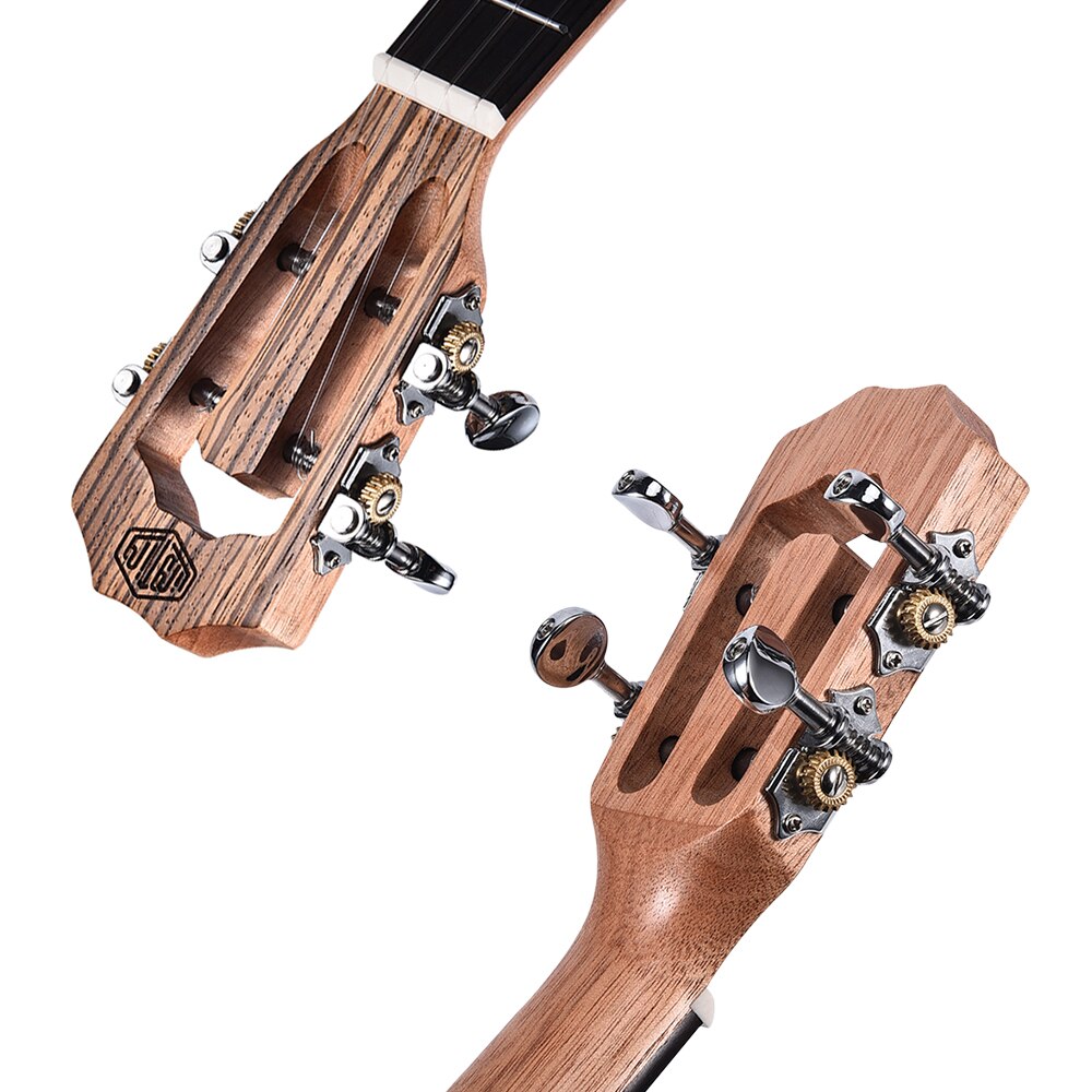 LINGTING ukelele de Tenor de 21/23/26 pulgadas, tablero superior de madera de cebra con bolsa, cuerdas de correa Uke, paño de limpieza Capo, 2 uds, púas para celuloide