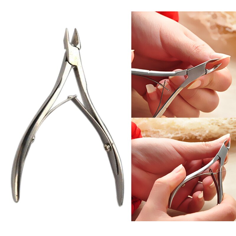 Rvs Cuticle Nipper Cutter Nail Art Clipper Manicure Gereedschap