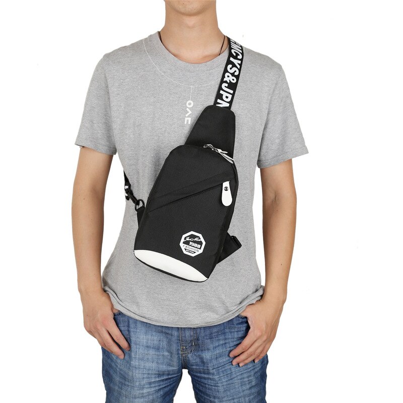 Heren draagbare borst crossbody tas vrouwelijke fitness canvas schoudertas vrouwen outdoor sport reistas sporttassen