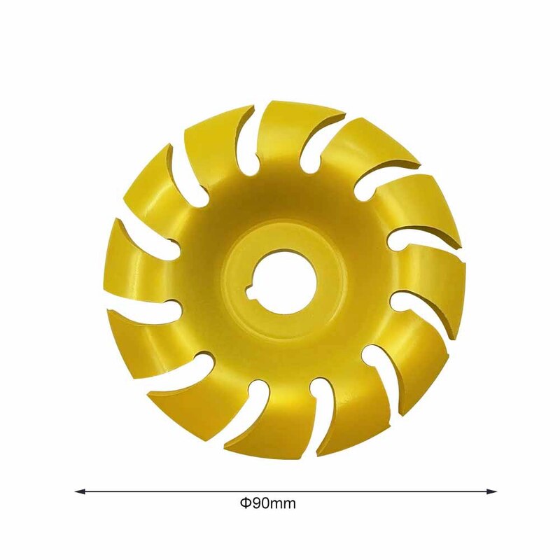 12 Teeth Wood Carving Disc Manganese Steel Grinder Disc 65/90mm Diameter Wood Plastic Angle Grinder Woodworking Tools