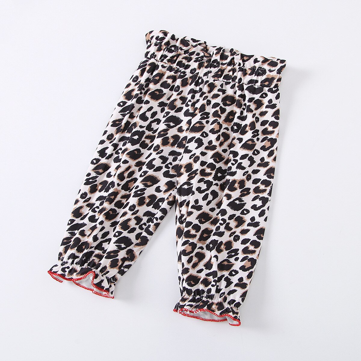 2021Neu Baby Mädchen Leopard Kleidung einstellen Baumwolle Sommer Kurzarm T-Shirt oben + kurze Hose + Stirnband 3Stck einstellen freundlicher Outfits Große Schwester