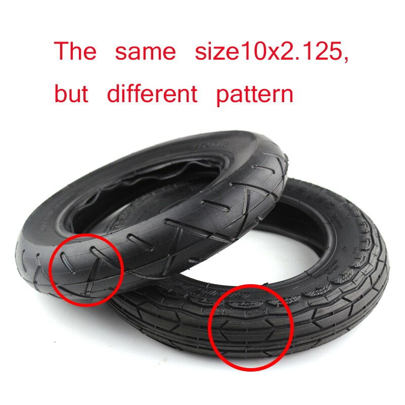 10x2 10x2.0 10x2.125 rubber tires with different patterns for motorcycle parts modified for electric scooters