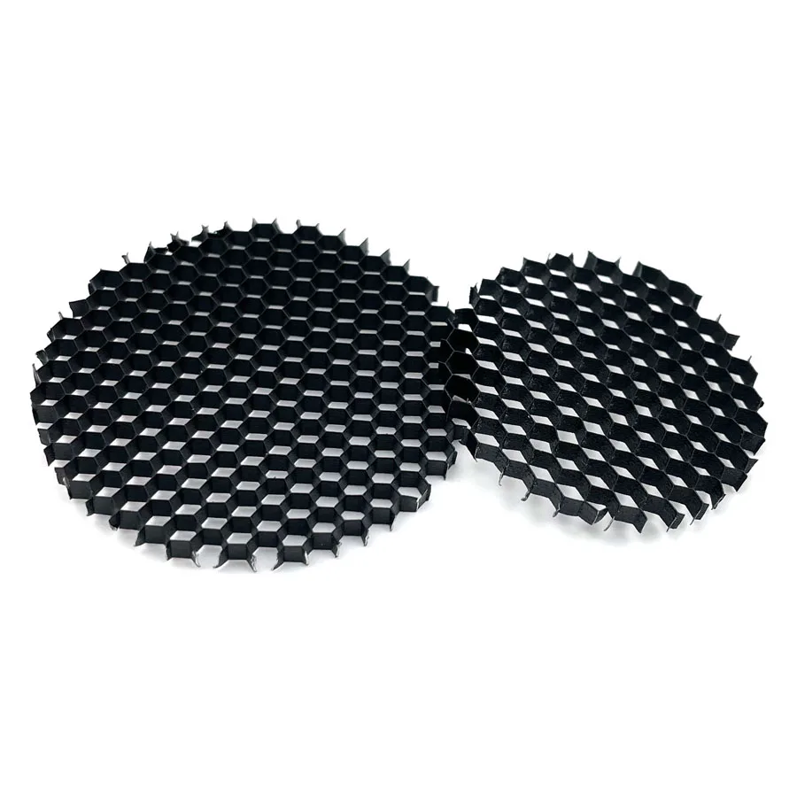 LED Light Shade Hood Downlight Spotlight Round Honeycomb Mesh Cover Black Anti-glare Anti-dazzling Aluminum 23 - 100 MM