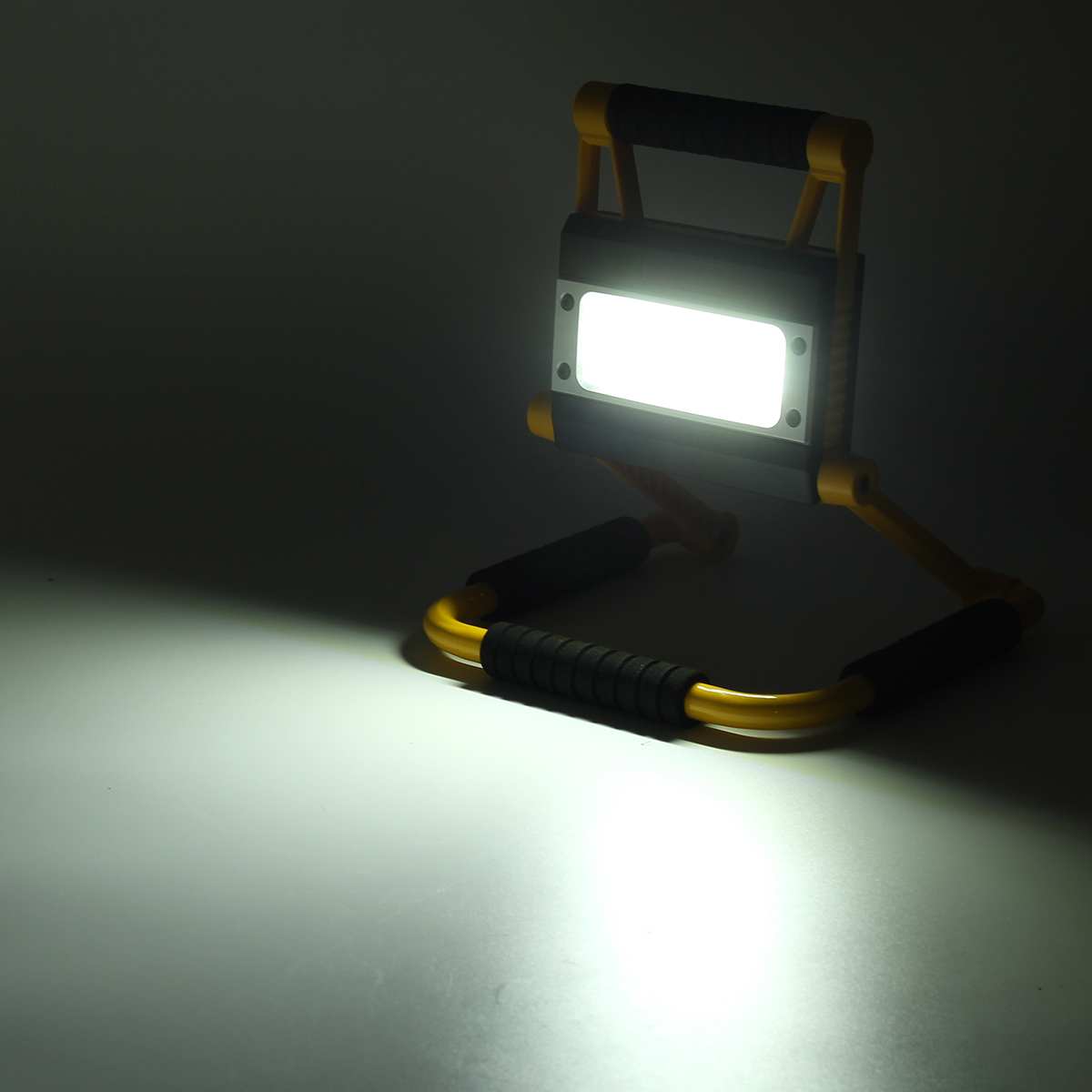 Lámpara de trabajo COB de 300W, linterna LED portátil, impermeable, de 4 modos, foco portátil de emergencia, reflector recargable para luz de Camping