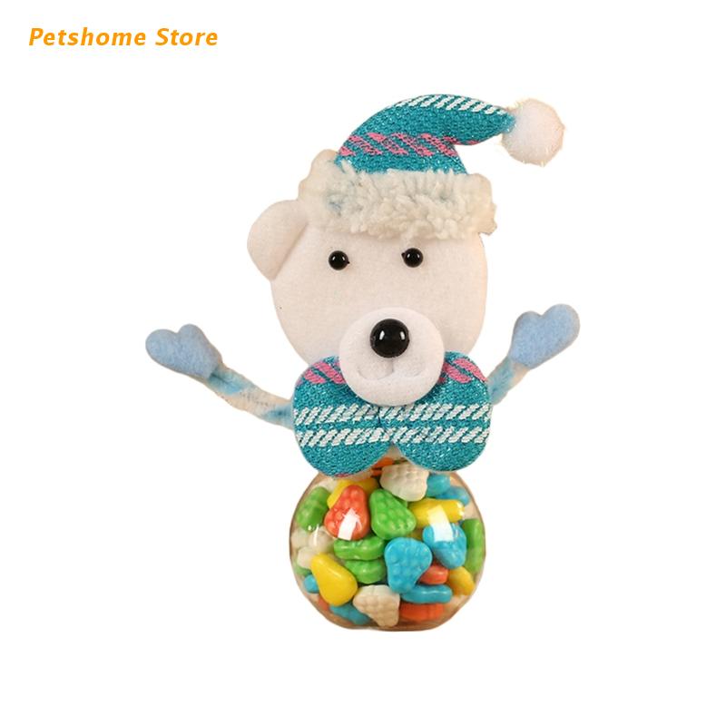 Kerst Snoep Behandelen Jar Kerstman Pop Chocolade Container Xmas Fles: LB-RB