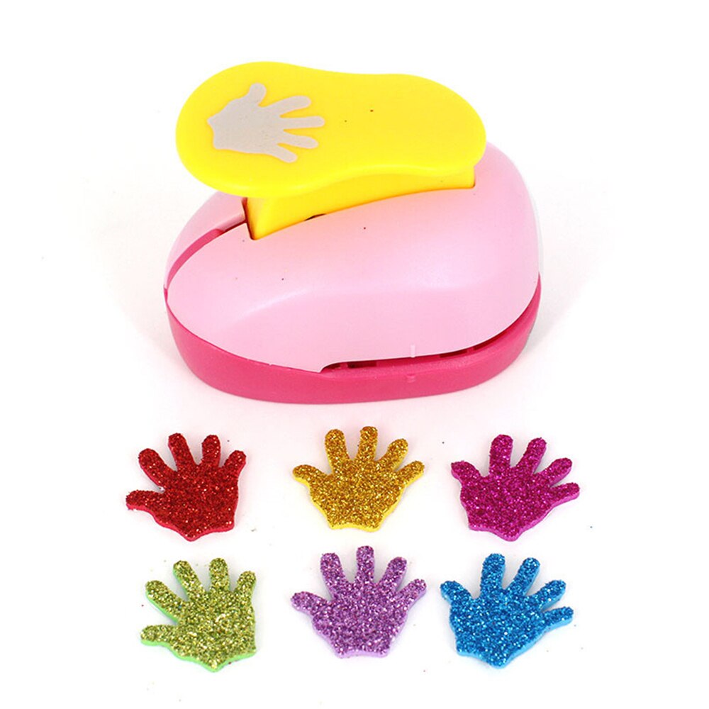 Mini Paper Craft Puncher Hole Punch Shaper Lovely Embossed Patterns For DIY Kids Artwork Greeting Card 1Pc Random Color: SZ