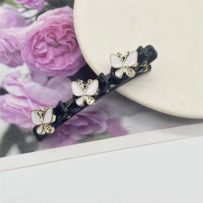 Double Layer Braided Hairpin Hair Hoop Broken Hair Clip Women Hairpin Korean Fixed Headband Hairpin Lazy Hair Accessories: GOLD