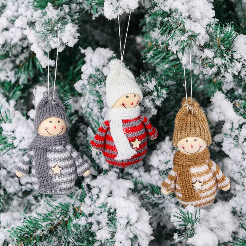 1 pièce mignonne poupée ange de noël ornement d'arbre de noël décoration de noël pour la maison