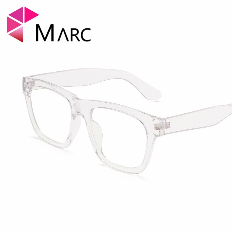 MARC Retro men's Transparent glasses Trandy clear Oversized Square eyeglasses frames women reading eyewear male Spectacle
