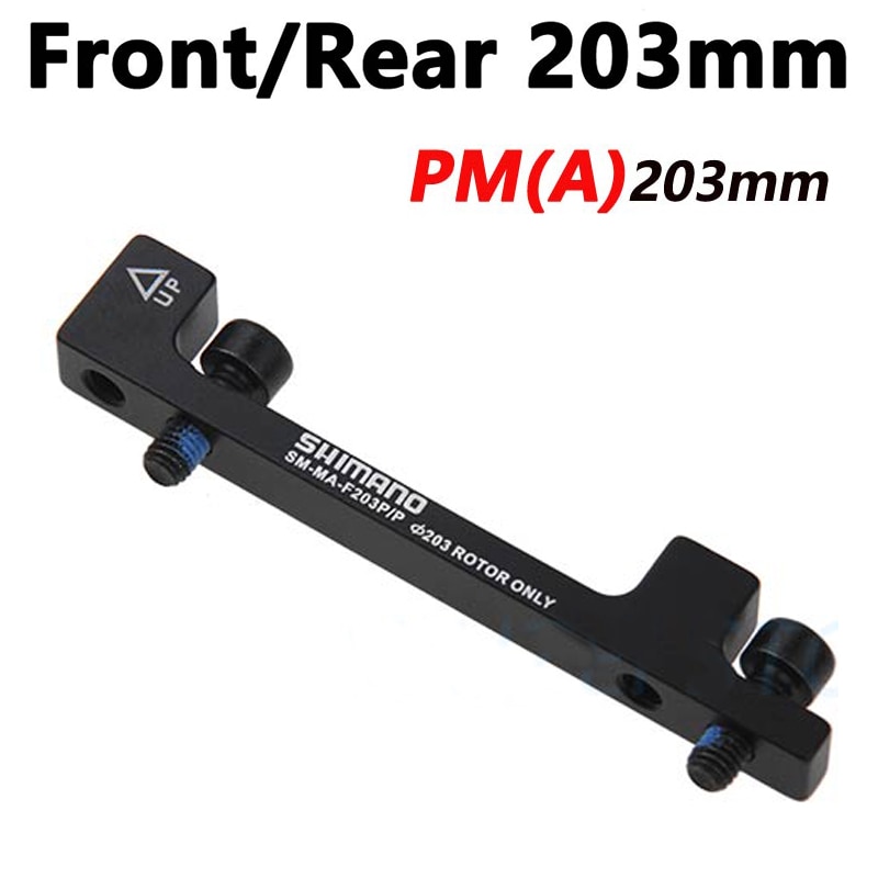 Original SM-MA-F203 /P2 Ultralight MTB Bike Brake Support PM disc bracket adapter for 203mm 8 inches Disc brake rotor