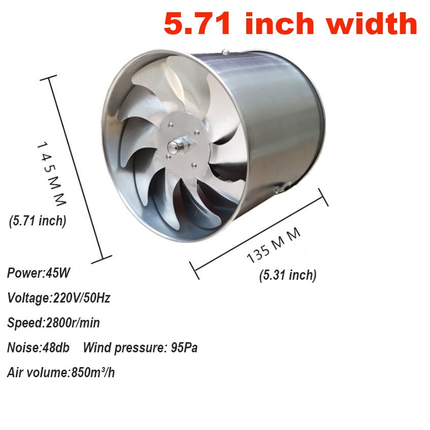 220V 3.9/5.7inch silence Ventilating Strong Exhaust Extractor Fan for Window Wall Bathroom Toilet Kitchen Mounted 100/150mm fan