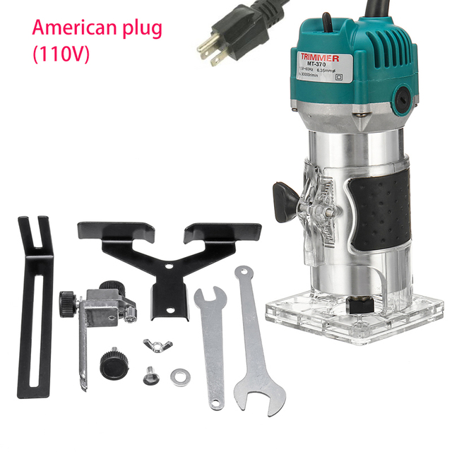Neue Holzbearbeitung Elektrische Trimmer für Fräsen Maschinen Stecher 220v Tragbare Fräsen Cutter holz holz Mechanische Arbeit Werkzeuge: uns