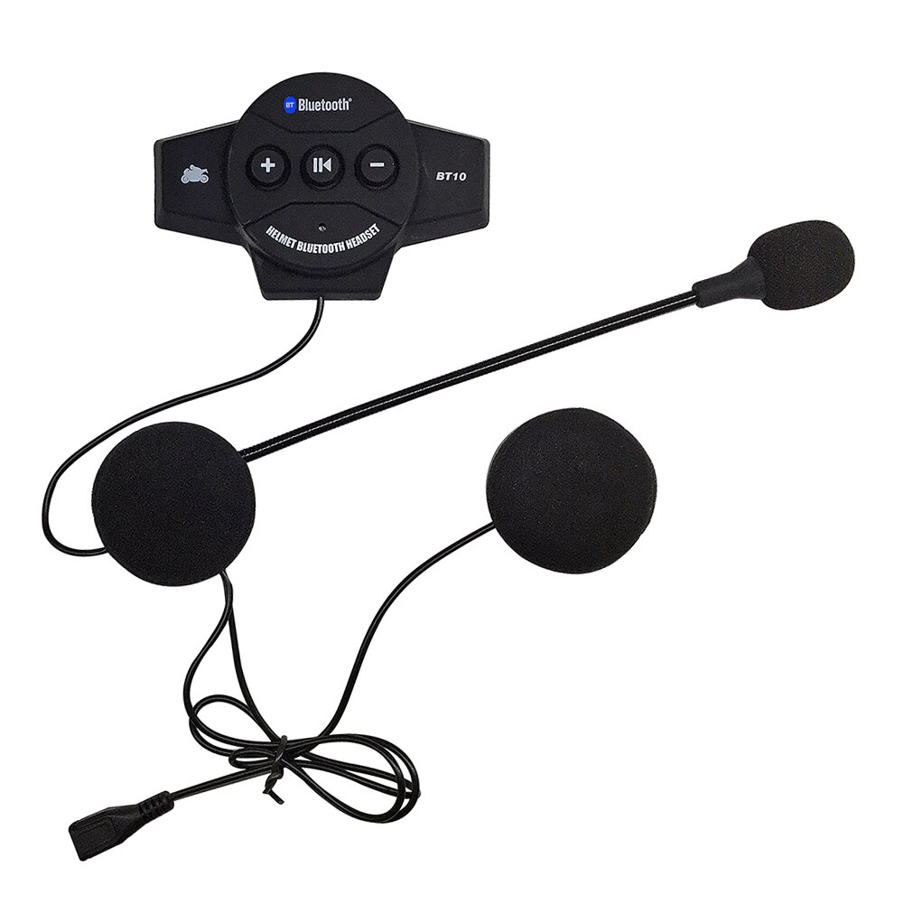BT10 Bluetooth 4.2 Motorhelm Headset Oplaadbare Voice Call Music Handsfree Telefoon Draadloze Koptelefoon