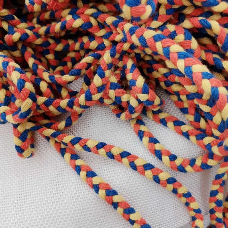7mm Three-strand Thick Twisted Cotton Cord Clothes Bag Decorative Braid Rope For DIY Craft Handmade Accessories Home Decoration