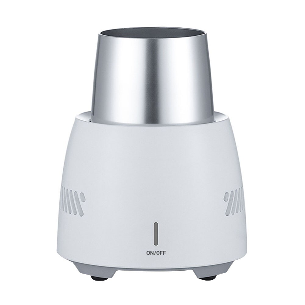 Taza enfriadora rápida de bebidas botella eléctrica de cerveza botella de agua de Soda bebidas taza de enfriamiento de gran capacidad refrigeración rápida portátil eléctrico: White EU Plug