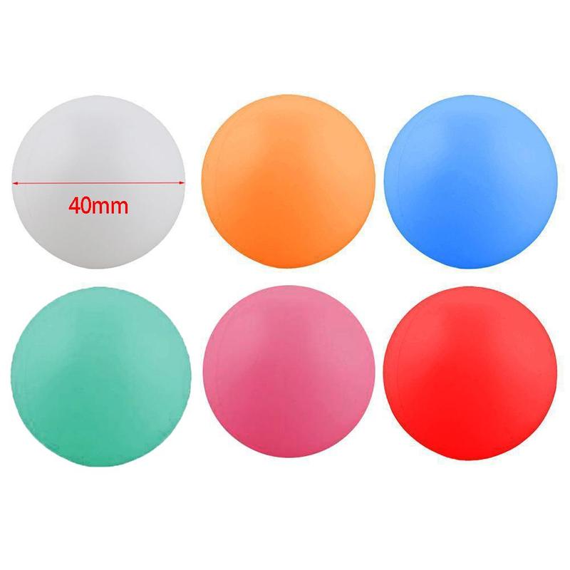 10 Pcs Color Wordless Table Tennis Seamless High Hardness Pong Durable Table Tennis