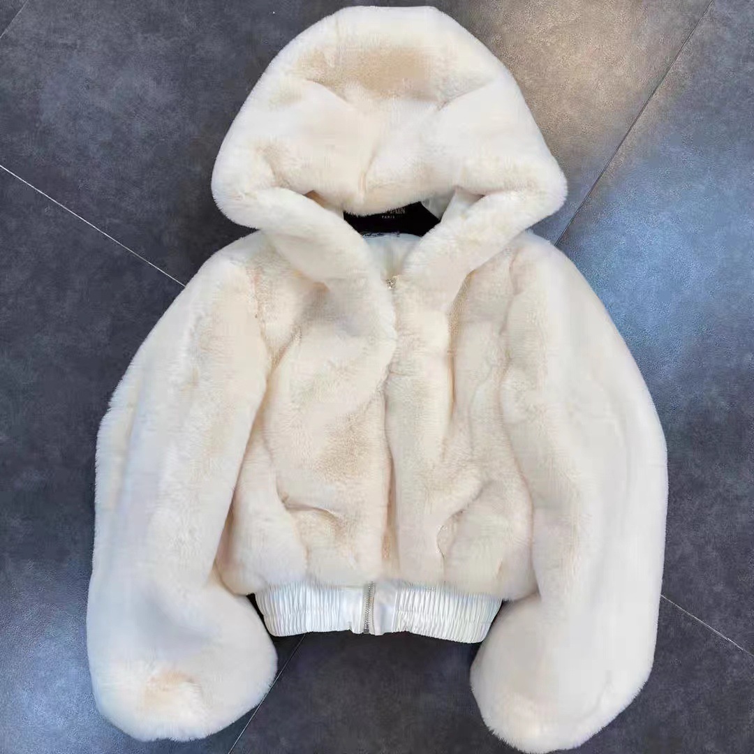 Moda dziewczyny kurtki ze sztucznego futra dla dzieci zima fajne płaszcz z suwakiem 2022 nowy 8 10 12 14 lat odzieży wierzchniej: White / 10