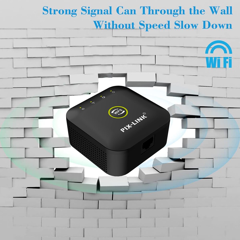 Wifi Range Extender 300Mbps Wireless Router Repeater Super Signal Booster 2.4GHz Amplifier Access Point Mode WPS LAN Port WR23