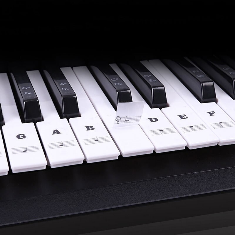 54 61 88 touches électronique Piano clavier son nom autocollants clé autocollant Piano Stave musique décalcomanie étiquette Note autocollant