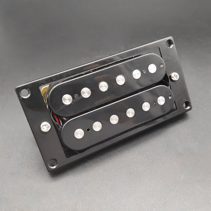 Electric Guitar Pickup Humbucker Double Coil LP Electric Guitar Pickups 50/52mm Neck Bridge Pickup with installing Frame: WHITE