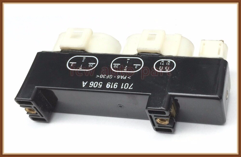 Cooling Fan Control Relay Switch Module 701919506A 701 919 506 A for VW EuroVan Sharan Transporter Seat Alhambra