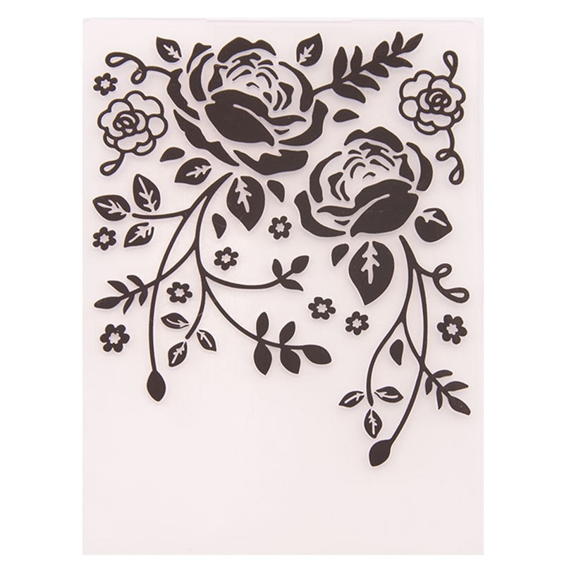 1 pcs Embossing Folders DIY making Paper Cards Craft Card stencil Scrapbook Template Plastic transparent Stamps Wedding Decor
