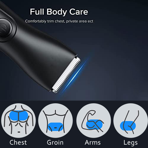 Heren Lichaamshaar Trimmer Ballen Scheerapparaat voor gevoelige gebieden Ontharing Bikinitrimmer Lies- en lichaamsscheerapparaat Groomer Arm Baard Scheermes