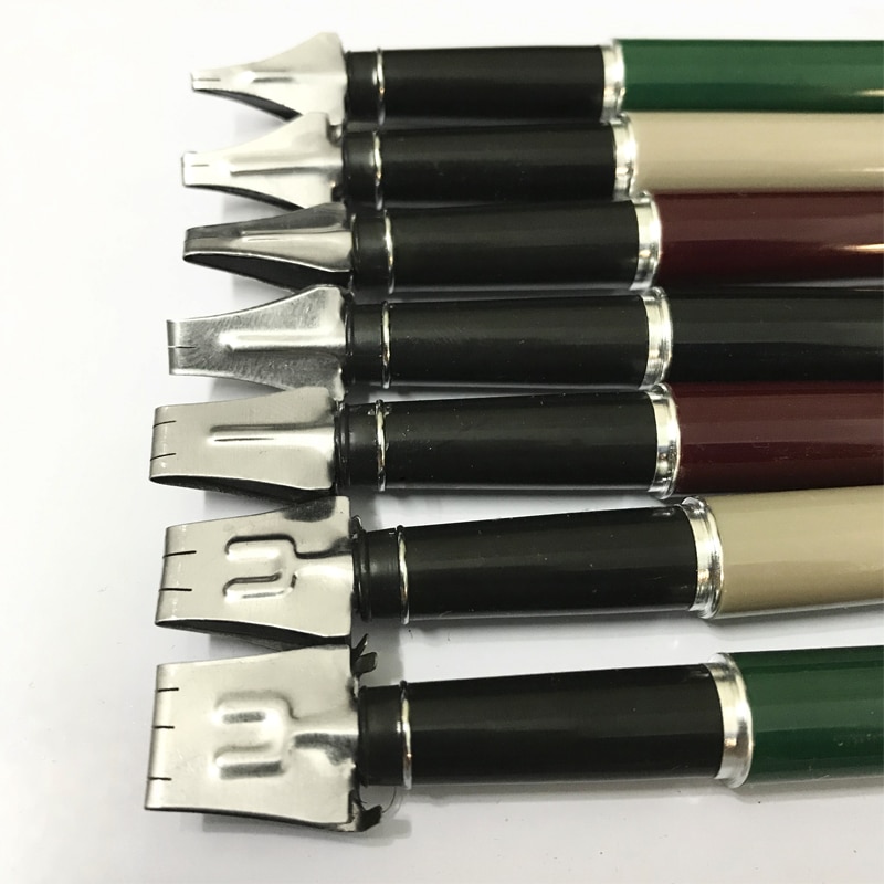 7 stks/doos Vulpen Parallel Pen Zwarte Inkt Pen Set 2 MM 3 MM 4 MM 5 MM 7 MM 9 MM 11 MM Kalligrafie Gothic Brief Kantoorbenodigdheden