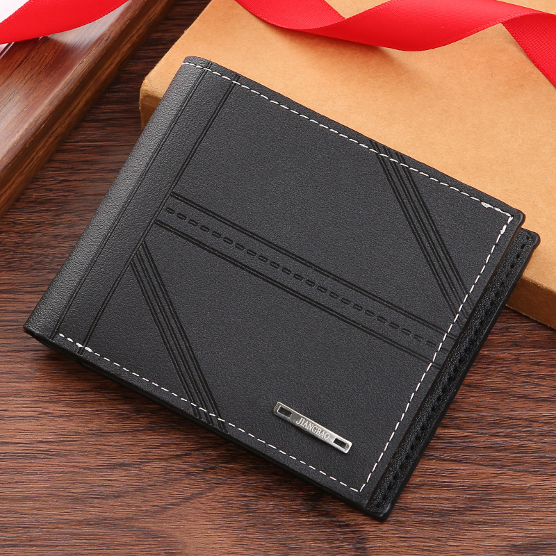 Herren Brieftasche Herren kurze Brieftasche Jugend horizontale weiche Leder Business Brieftasche Kredit ausweis Inhaber Brieftasche Brieftasche Brieftasche Geldbörse