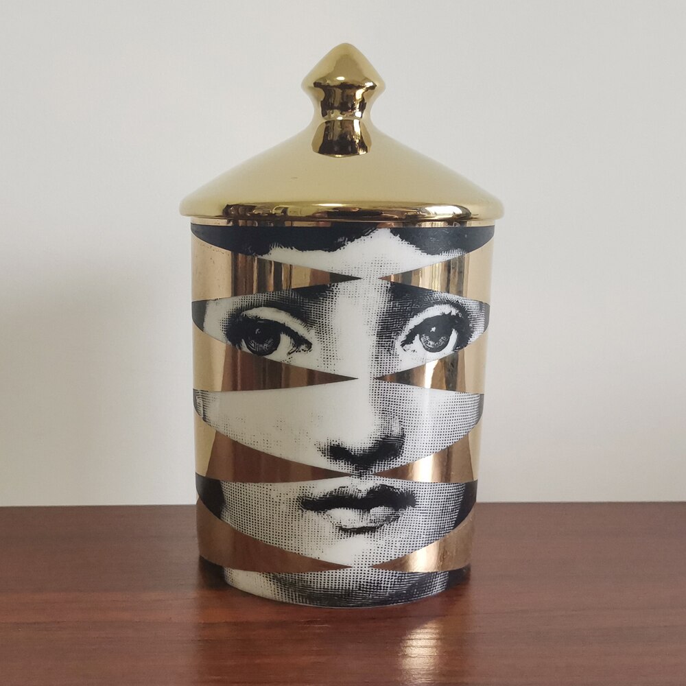 Human Face Plate Jewelry Storage Dish Ornaments Rectangular Tray Candle Holder Jar Candelabra Home Decoration tray