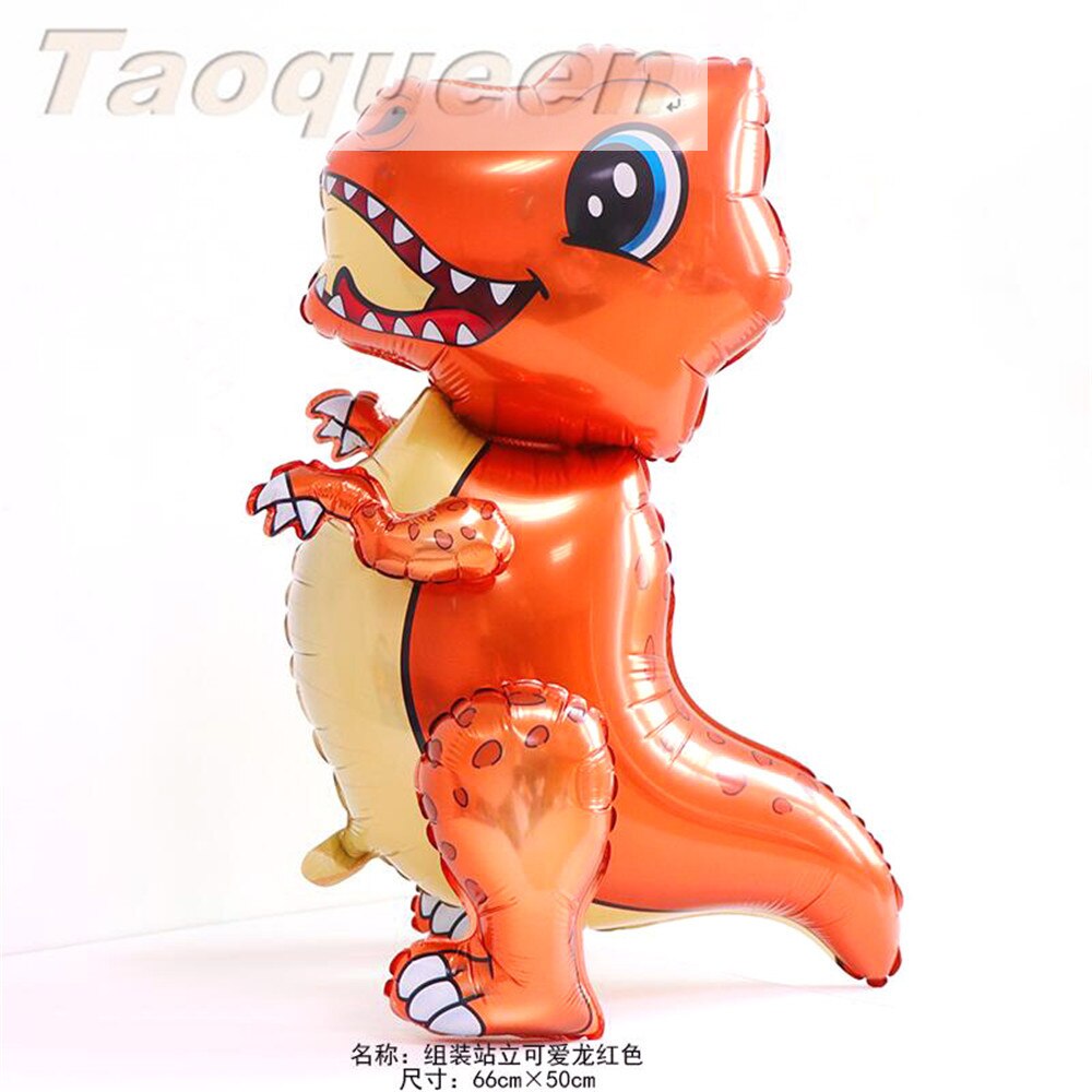 Chapeau de dessin animé grand 4D marche dinosaure feuille ballons décorations de fête d'anniversaire enfants babyrain sexe révéler dinosaure fête chapeau: 6