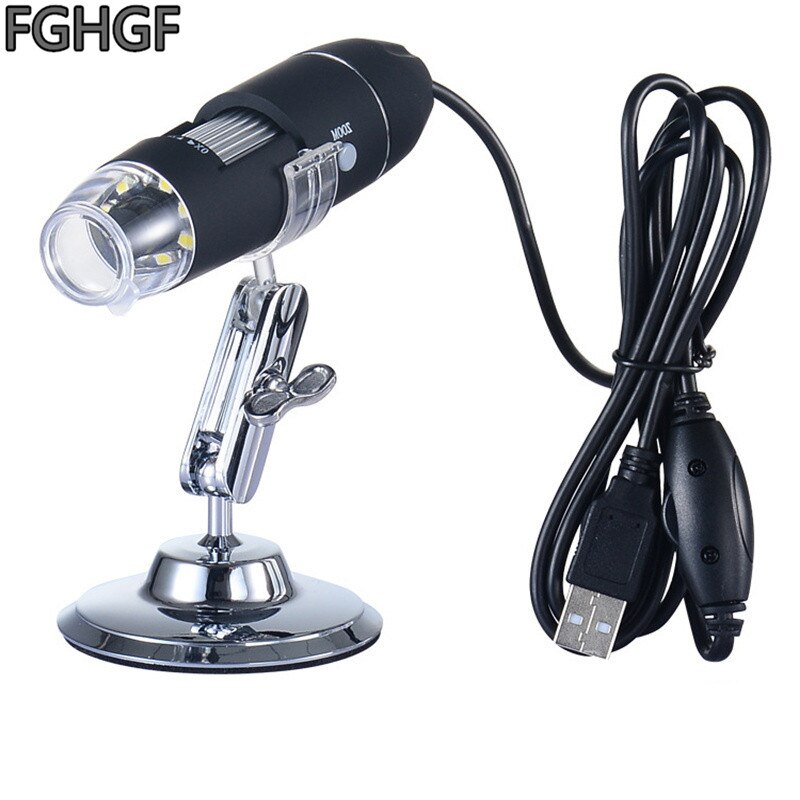FGHGF SR4 500X Magnifying Glass Handheld Microscope Skin Hair Repair Tool USB Camera Digital Microscope Electronic Magnifier