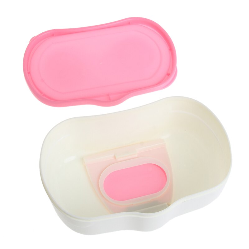 Plastic Wet Wipes Storage Case Box Refillable Container 80 Sheets