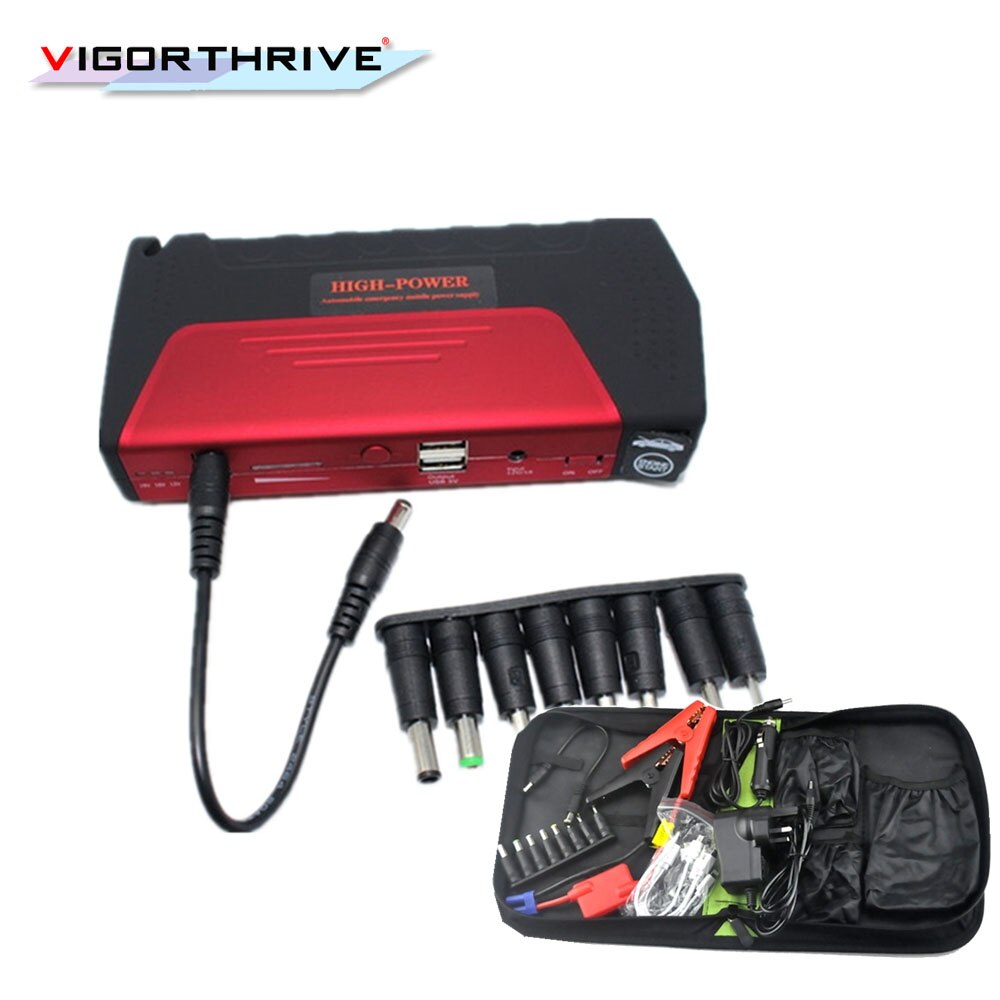 For Car Battery Booster 600A 12V Mini Emergency Car Jump Starter Power Bank Portable Starting Device Petrol Diesel Car Charger