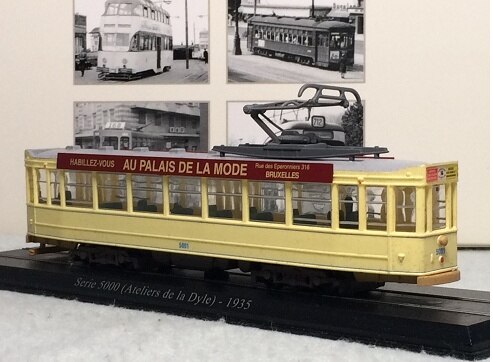 1:87 Serie 5000 (Atellers De La Dyle) - 1935 Tram Model Train Static Model