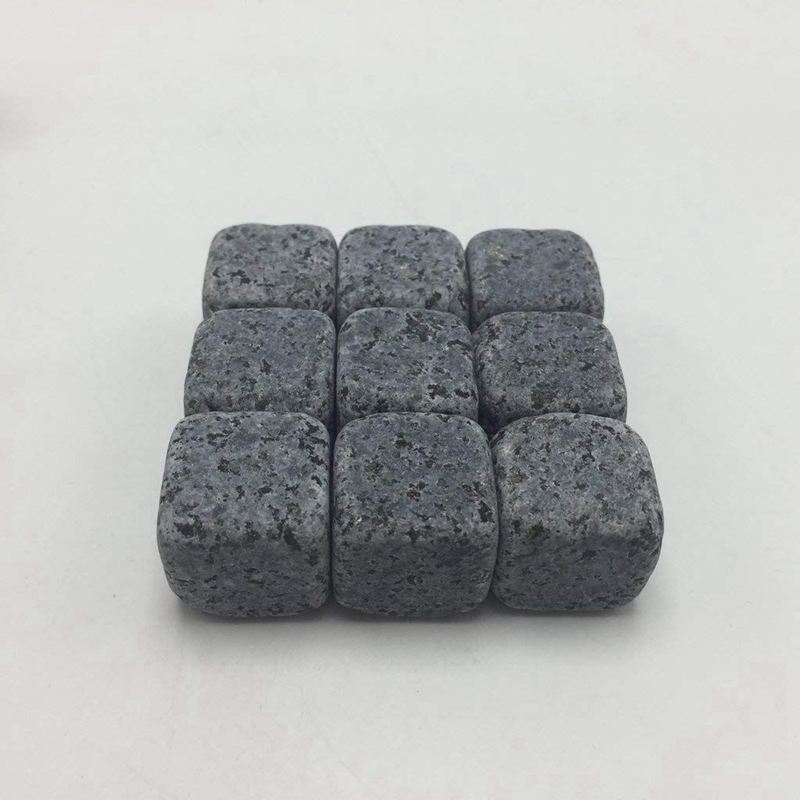 9 Stuks Stones Whisky Cooler Cubes Roches Graniet-Groen, 20x 20x 20Mm