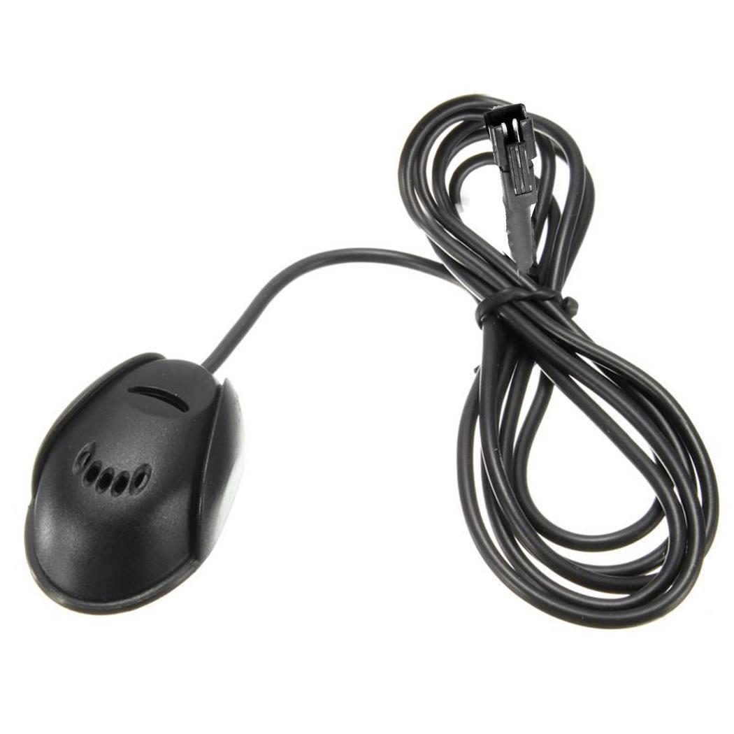 Mini 3.5mm Wired Externe Auto Microfoon Mic Voor Auto DVD Radio Stereo Speler Autoradio 'S 1 M Kabel Zwart