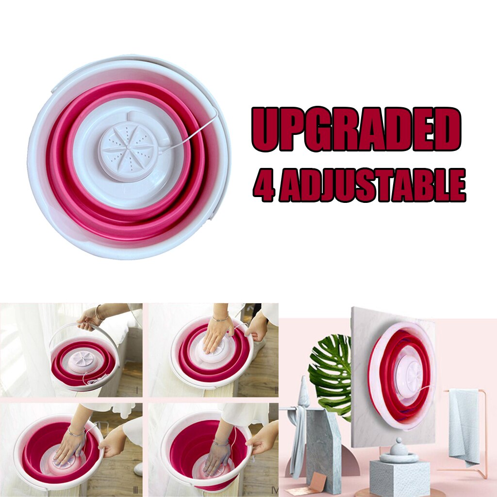 Mini Portable Washing Machine UPGRADED Folding Laundry Machine Convenient