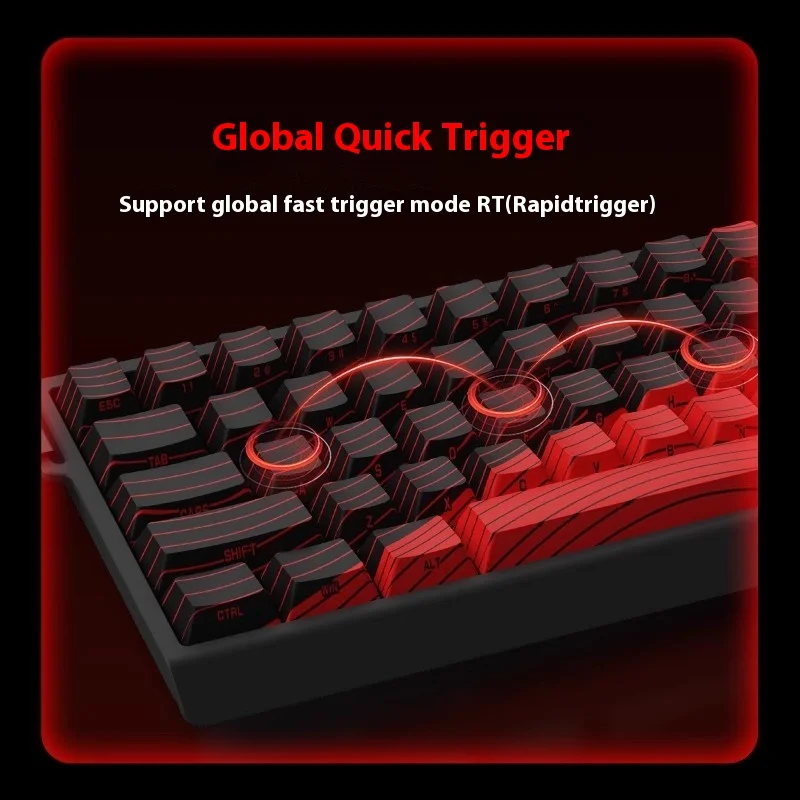 Madlions Mad 60He Magnetic Switch Mechanical Keyboard MAD68 Wired Keyboard Mad60he Custom MAD68he Esports Gamer Keyboard