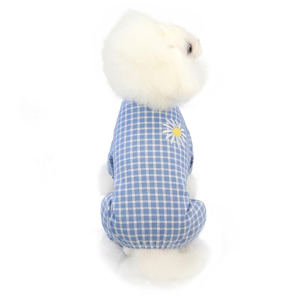 Mooie Kleine Honden Pyjama Vier Poten Honden Kat Kleding Puppy Jumpsuit Voor Hond Jas Voor Chihuahua Honden Plaid kleding