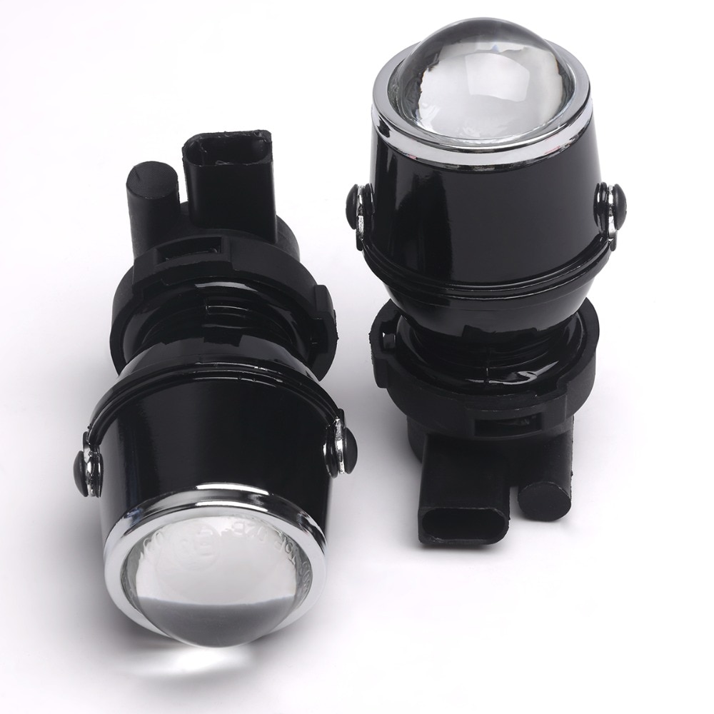 Estilo de coche de xenón H3 lámpara de niebla lámpara Hid lente del proyector de conducción para faro de coche proyector de xenón oculto lente Kit de 6000K