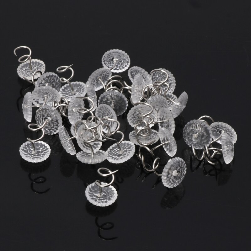 50 STUKS Clear Heads Twist Pins Vaste Fastener Nagels voor Bekleding Dekens Sofa Twist Pins